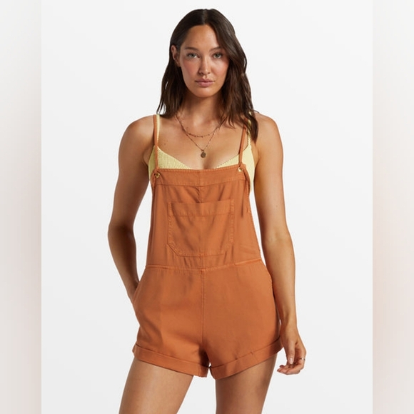 NWT Billabong Wild Pursuit Romper in Toffee, size S - Picture 2 of 16